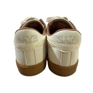 SAYE Modelo '89 Vegan Sneakers Women's Size 6 EU 36 White Caramel Gum Sole Retro